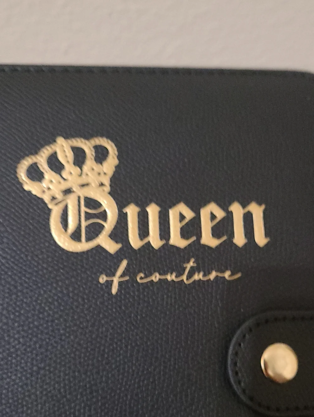 Juicy Couture Black Faux Leather 